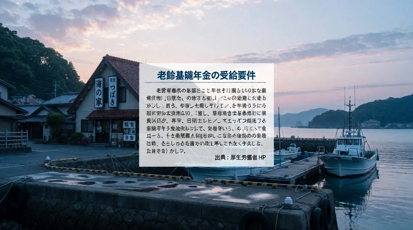 静寂に包まれた朝の港の風景