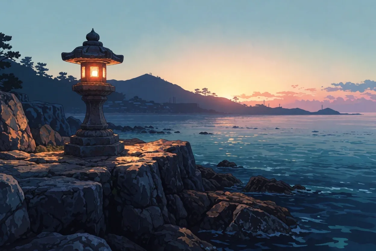 穏やかな海辺の風景